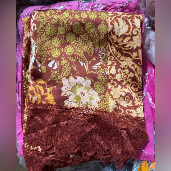 🎉LAST PIECE🎉Free People Right Now Midi Slip Dress Amber Combo - Picture 8 of 9